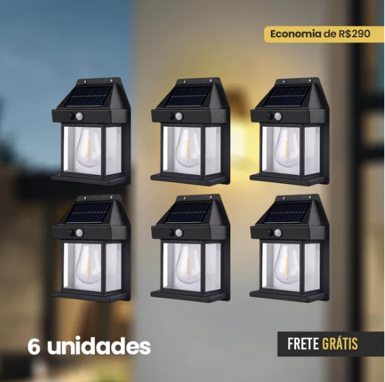 Refletor Solar inteligente Ecolux- Carregamento Solar