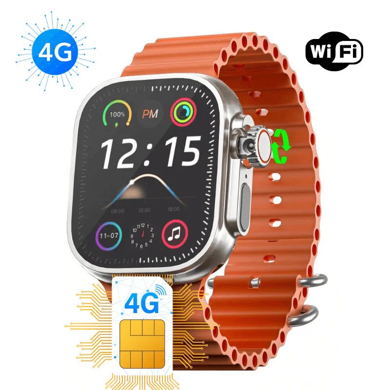 Smartwatch Horizon 4g Amoled 49mm Wifi 2ram 16gb warzone| Câmera integrada, play Store, Chip, NFC, aprova de água
