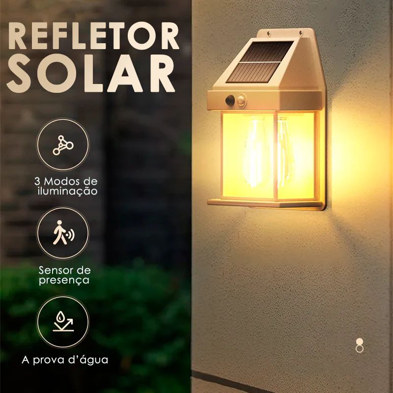 Refletor Solar inteligente Ecolux- Carregamento Solar