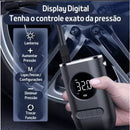 Mini Compressor Calibrador Ar Digital Portátil Trezzi Recarregável